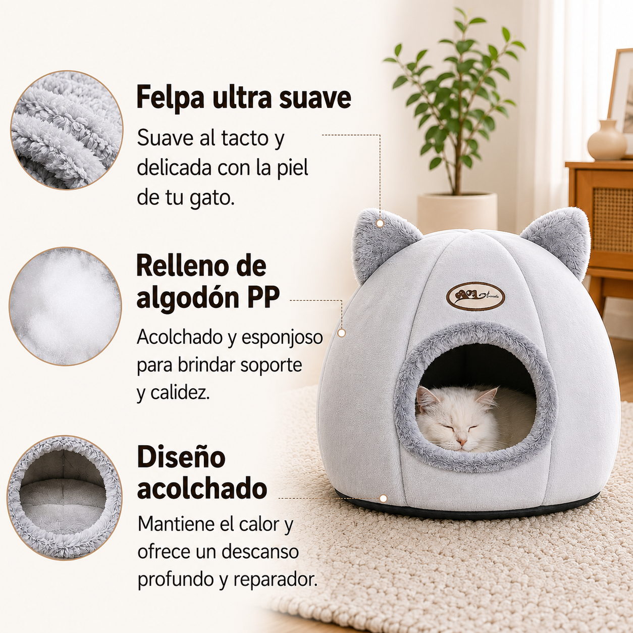Cueva Antiestrés para Gatos